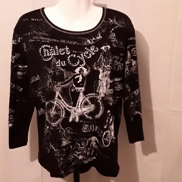 Cactus Tops - 💛 5 for $15 Cactus 3/4 sleeve black top